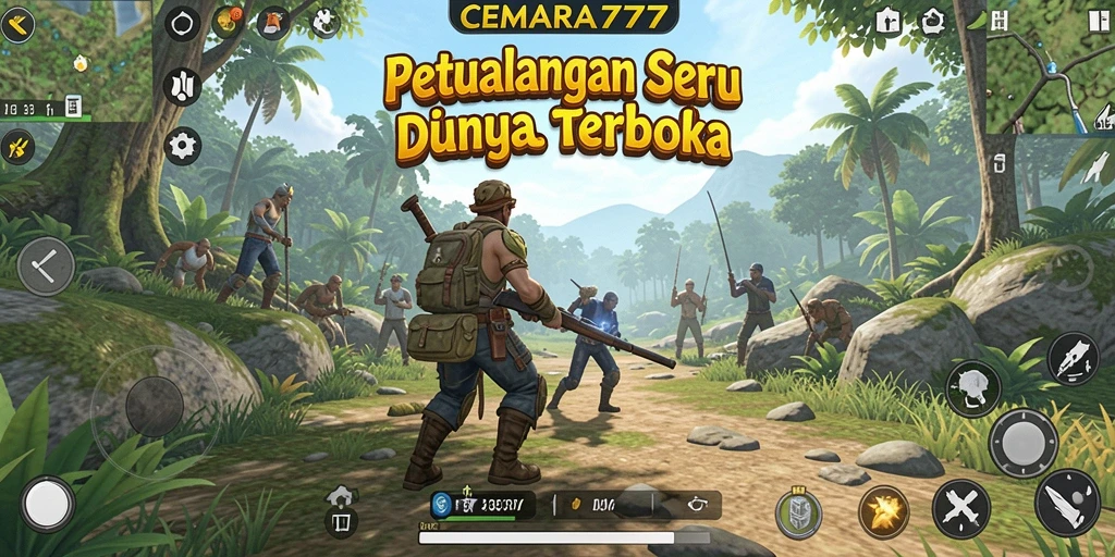 Tampilan gameplay seru di dunia terbuka CEMARA777.