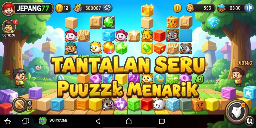 Tampilan gameplay dari JEPANG77 yang menantang dan seru.