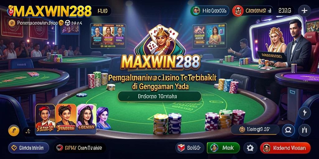 Tampilan gameplay MAXWIN288 dalam sesi Live Casino yang menarik.