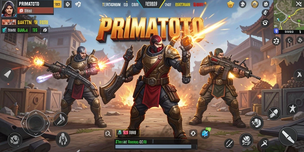 Tampilan gameplay seru di arena Battle Royale PRIMATOTO.