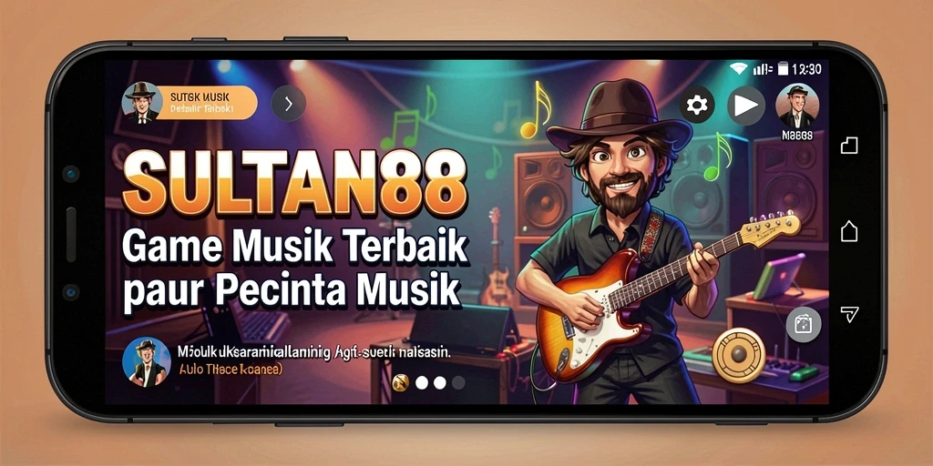 Tampilan utama gameplay SULTAN88 yang menampilkan lagu dan interaksi pengguna.